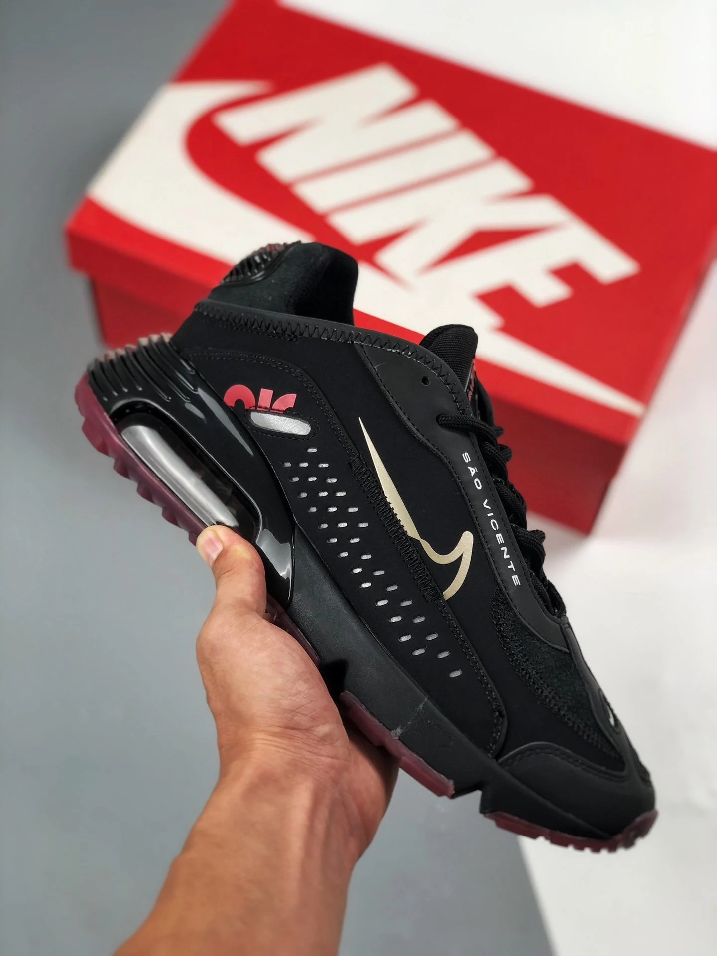 Neymar Jr x Nike Air Max 2090 Black Reflect Silver-Green On Sale