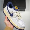 Nike Air Force 1 07 LV8 White Midnight Navy For Sale