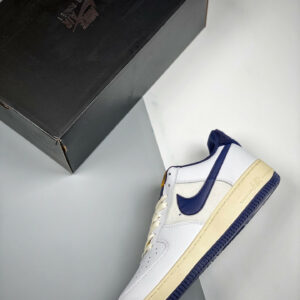 Nike Air Force 1 07 LV8 White Midnight Navy For Sale