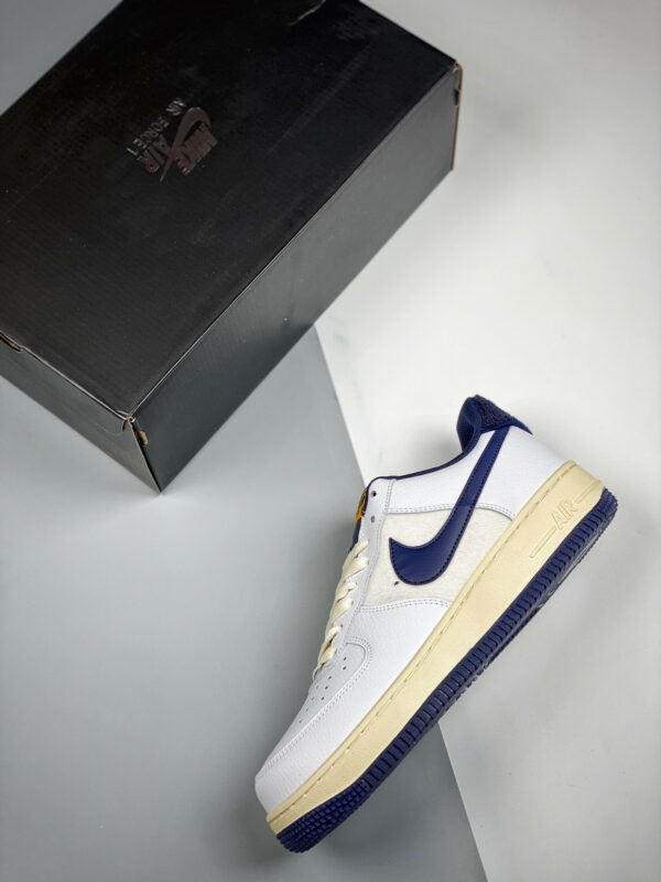 Nike Air Force 1 07 LV8 White Midnight Navy For Sale