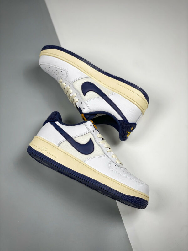 Nike Air Force 1 07 LV8 White Midnight Navy For Sale