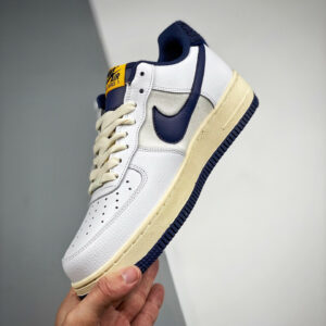 Nike Air Force 1 07 LV8 White Midnight Navy For Sale