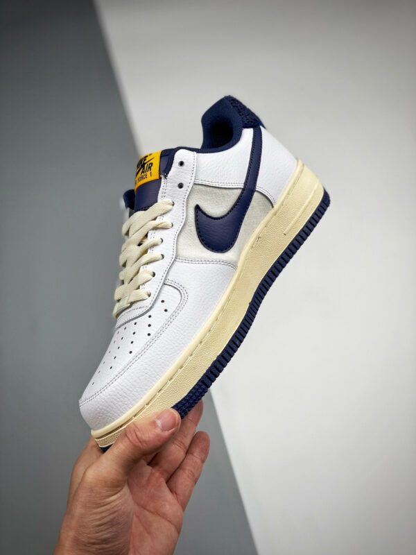 Nike Air Force 1 07 LV8 White Midnight Navy For Sale