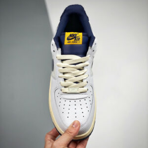 Nike Air Force 1 07 LV8 White Midnight Navy For Sale