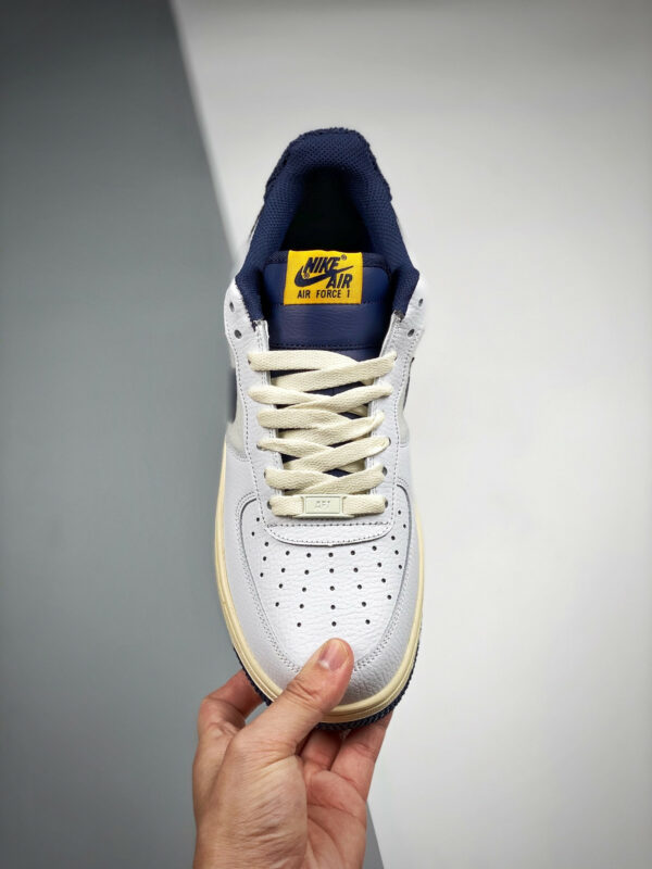 Nike Air Force 1 07 LV8 White Midnight Navy For Sale