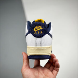 Nike Air Force 1 07 LV8 White Midnight Navy For Sale