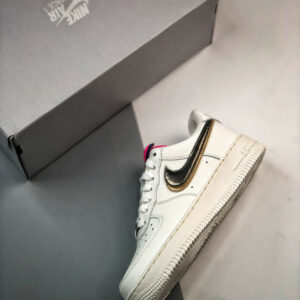 Nike Air Force 1 LV8 Double Swoosh Silver Gold DH9595-001 For Sale