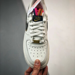 Nike Air Force 1 LV8 Double Swoosh Silver Gold DH9595-001 For Sale