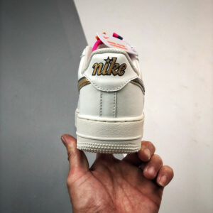 Nike Air Force 1 LV8 Double Swoosh Silver Gold DH9595-001 For Sale