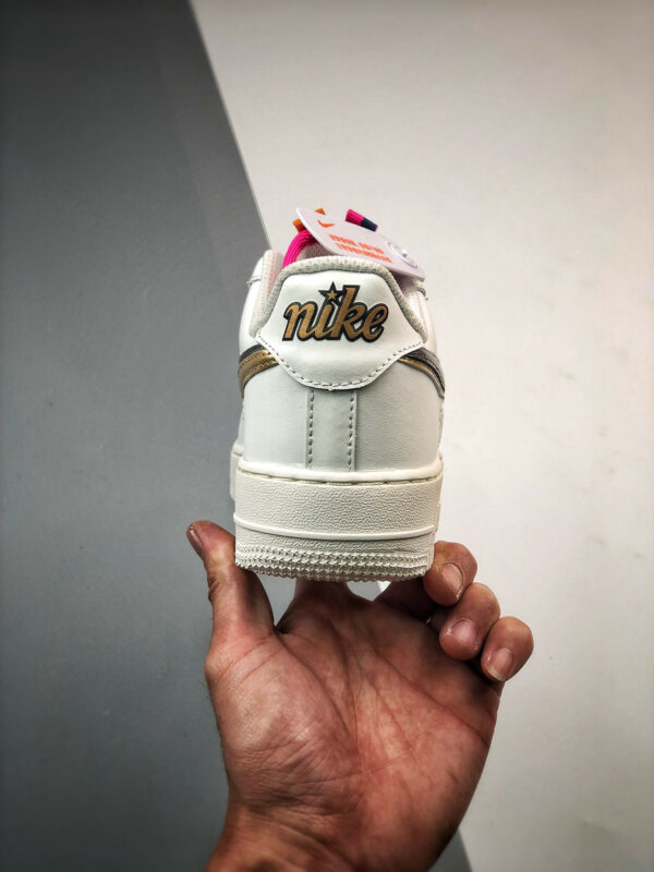 Nike Air Force 1 LV8 Double Swoosh Silver Gold DH9595-001 For Sale