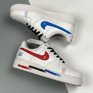 Nike Air Force 1 Low Diy White Black Blue For Sale