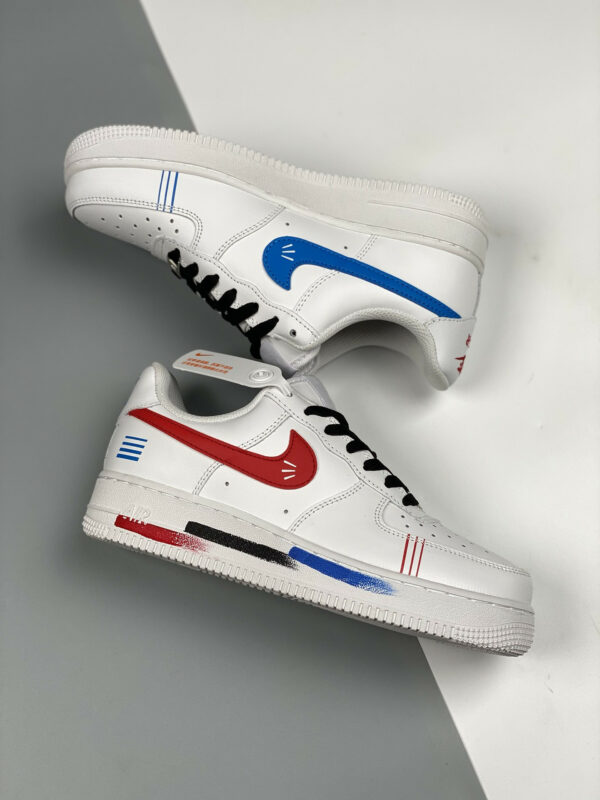 Nike Air Force 1 Low Diy White Black Blue For Sale