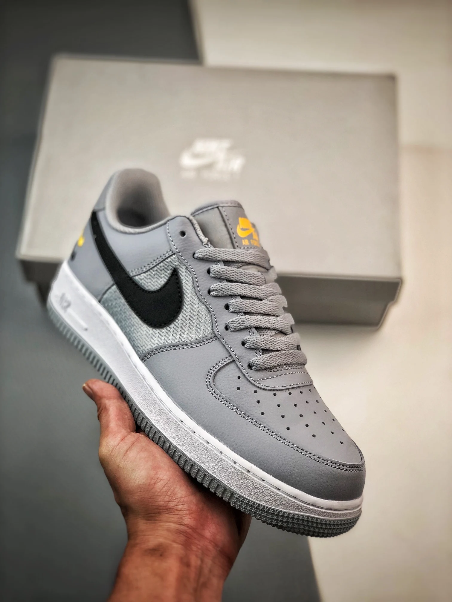 Nike Air Force 1 Low Double Swoosh Light Grey FD0666-002 For Sale