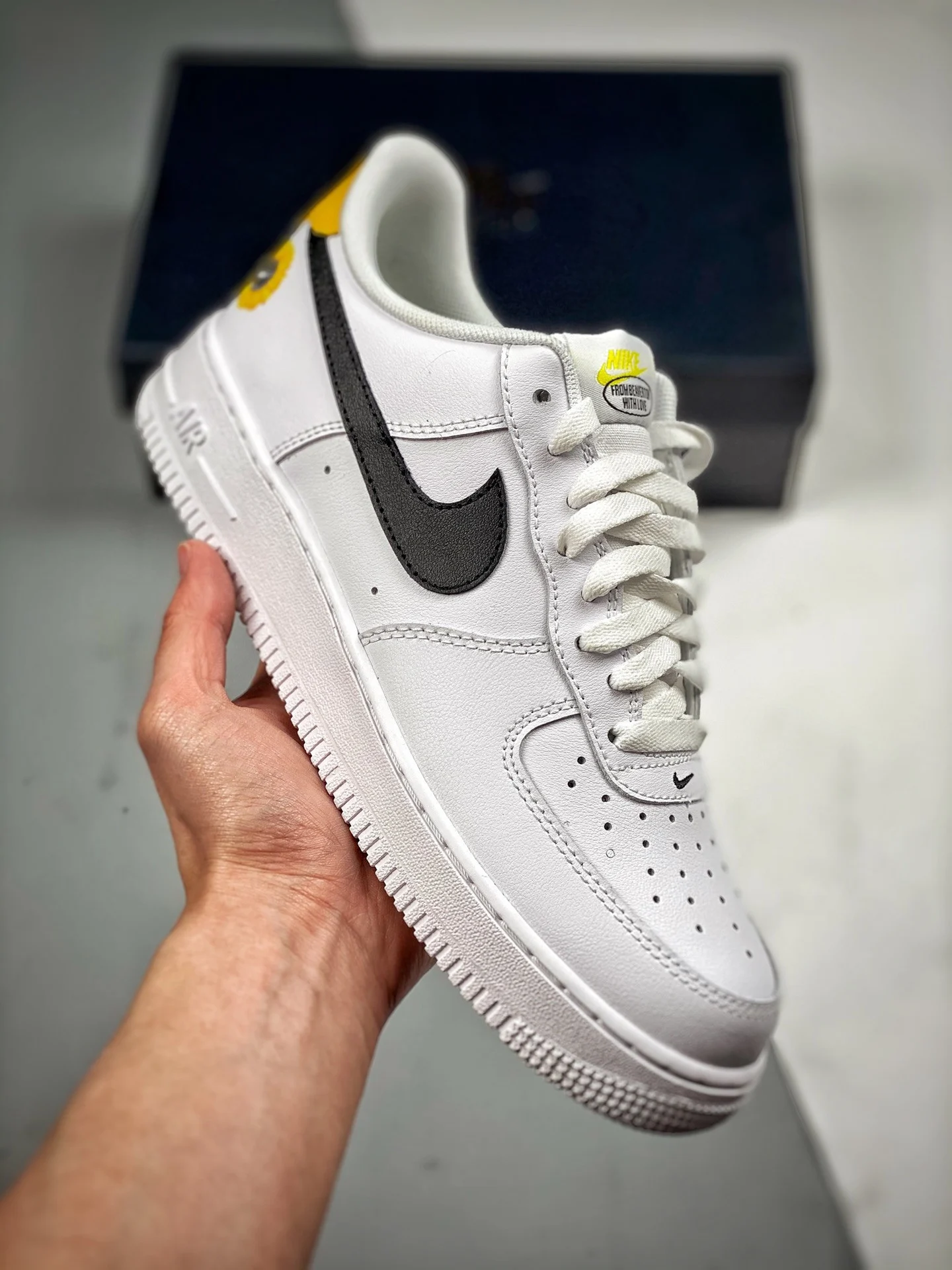 Nike Air Force 1 Low Have A Nike Day White Black Yellow DM0118-100 For Sale