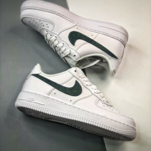 Nike Air Force 1 Low Glitter Swoosh Green DH4407-100 For Sale