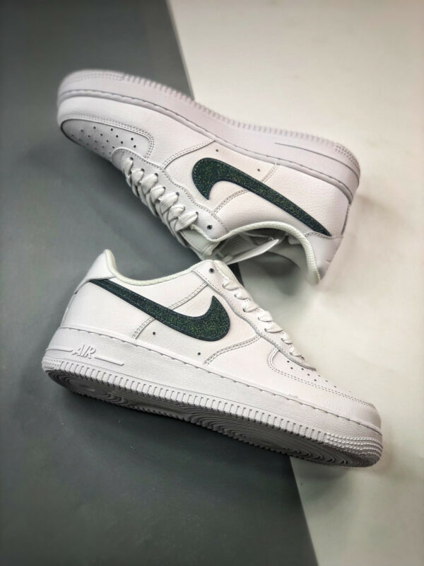 Nike Air Force 1 Low Glitter Swoosh Green DH4407-100 For Sale