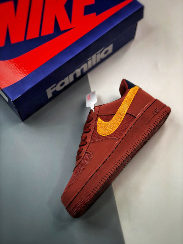 Nike Air Force 1 Low La Familia Redstone Del Sol DV5153-600 For Sale