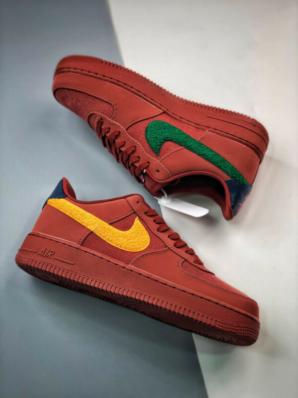 Nike Air Force 1 Low La Familia Redstone Del Sol DV5153-600 For Sale