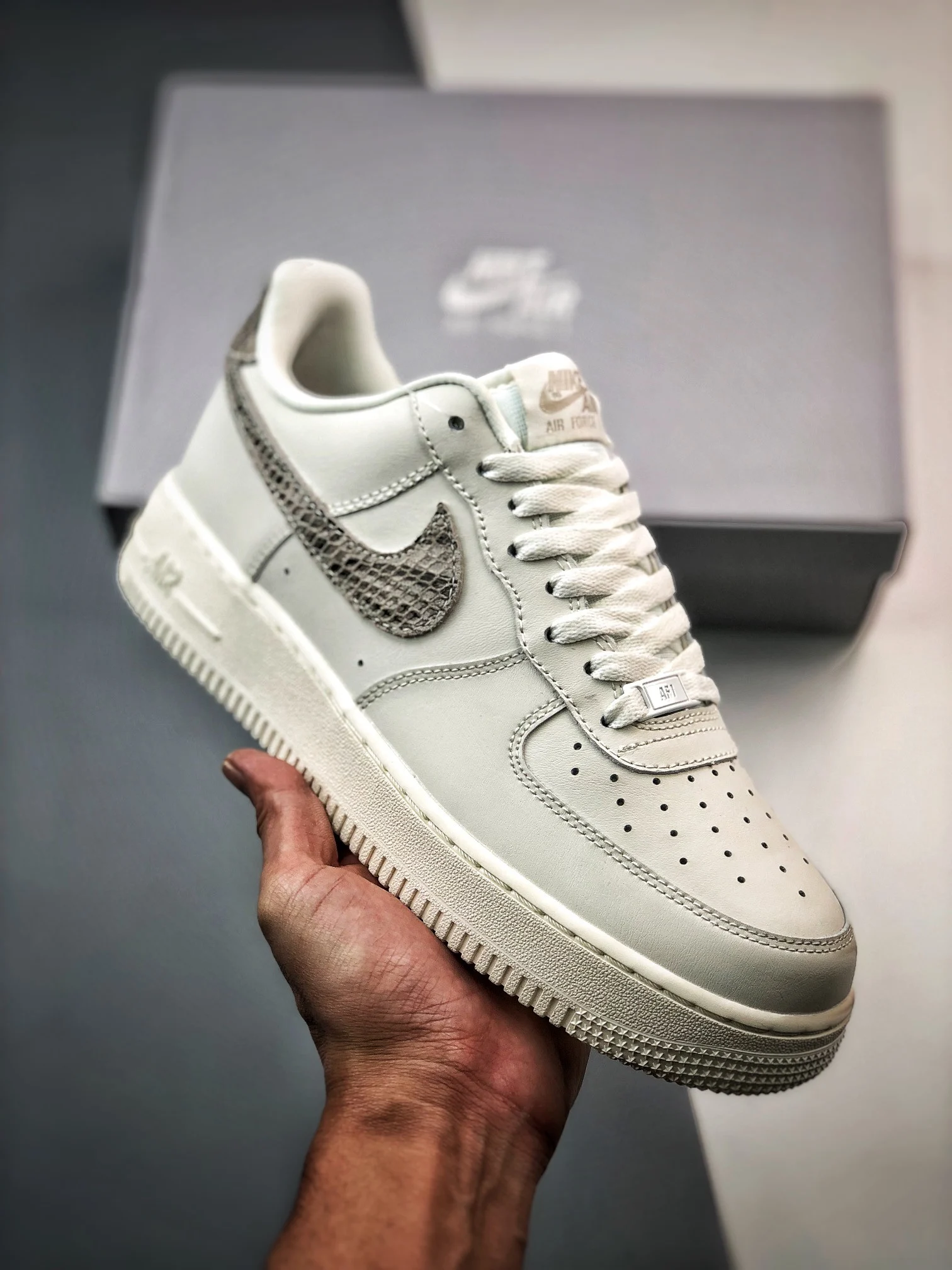 Nike Air Force 1 Low Sail Snakeskin DD8959-002 For Sale