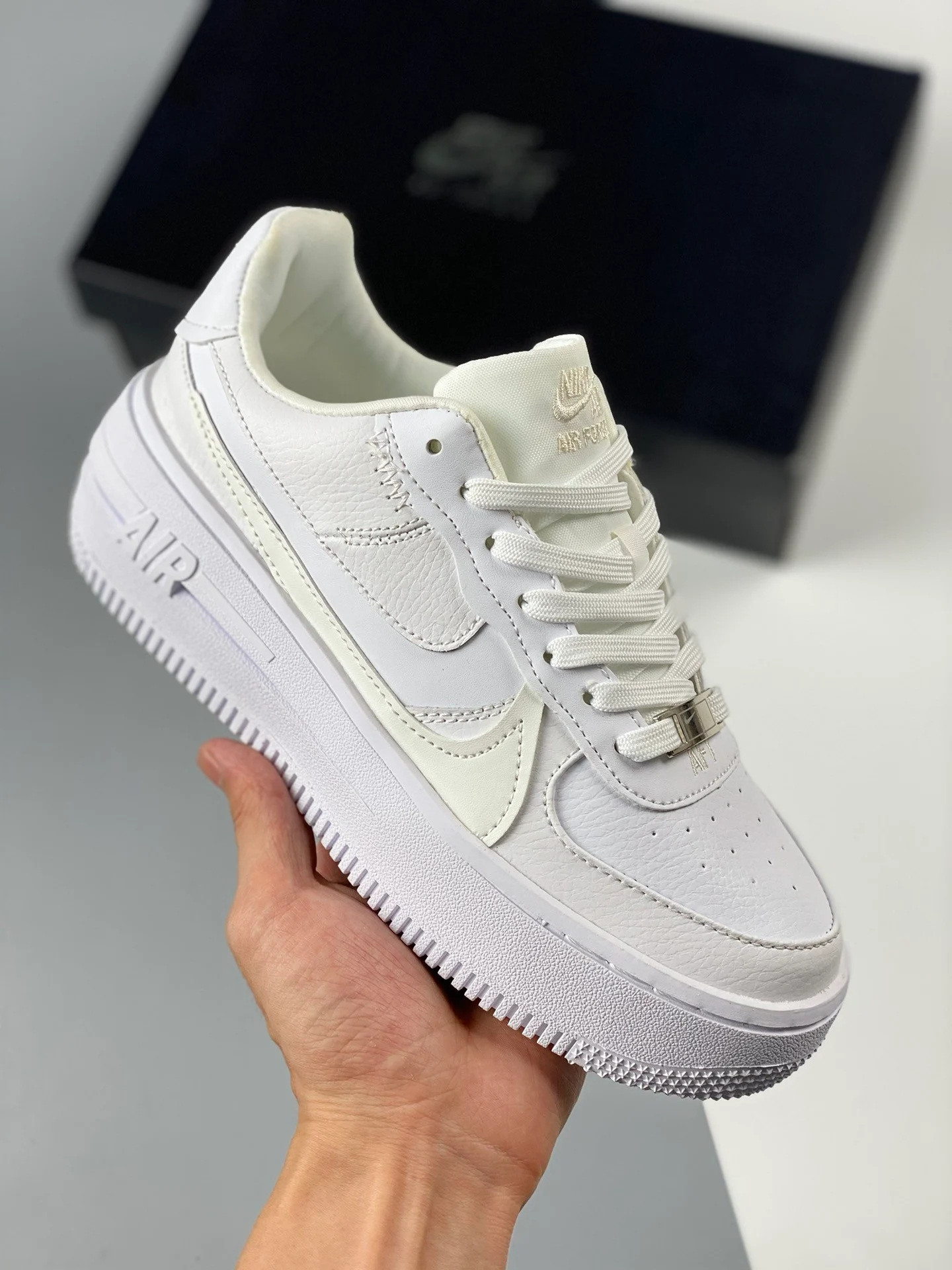 Nike Air Force 1 PLT.AF.ORM Triple White DJ9946-100 For Sale