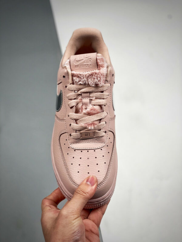 Nike Air Force 1 Pink Sherpa Silver DO6724-601 For Sale