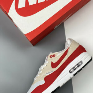 Nike Air Max 1 Anniversary White University Red 908375-103 For Sale