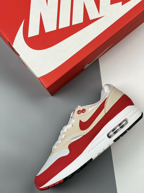 Nike Air Max 1 Anniversary White University Red 908375-103 For Sale