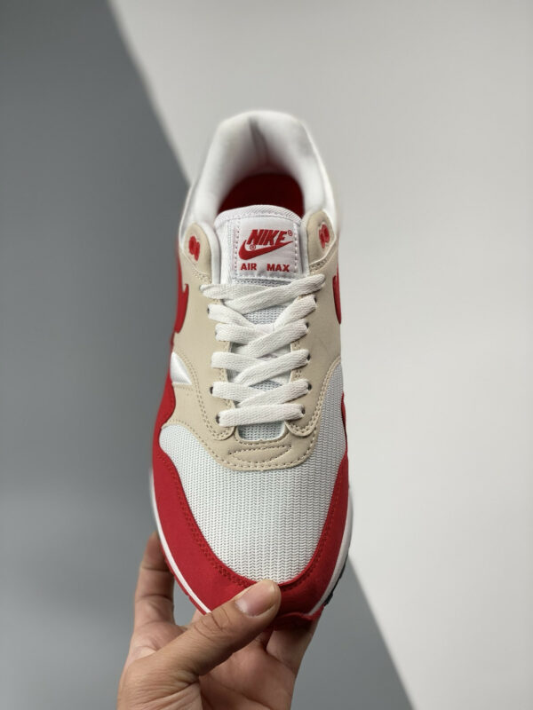 Nike Air Max 1 Anniversary White University Red 908375-103 For Sale