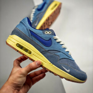 Nike Air Max 1 Dirty Denim Mineral Slate Blue-Lemon Wash DV3050-300 For Sale