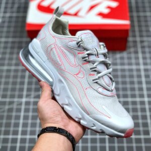 Nike Air Max 270 React White White-Flash Crimson For Sale