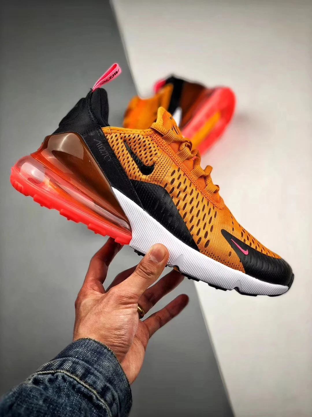 Nike Air Max 270 Tiger Orange Black Red For Sale