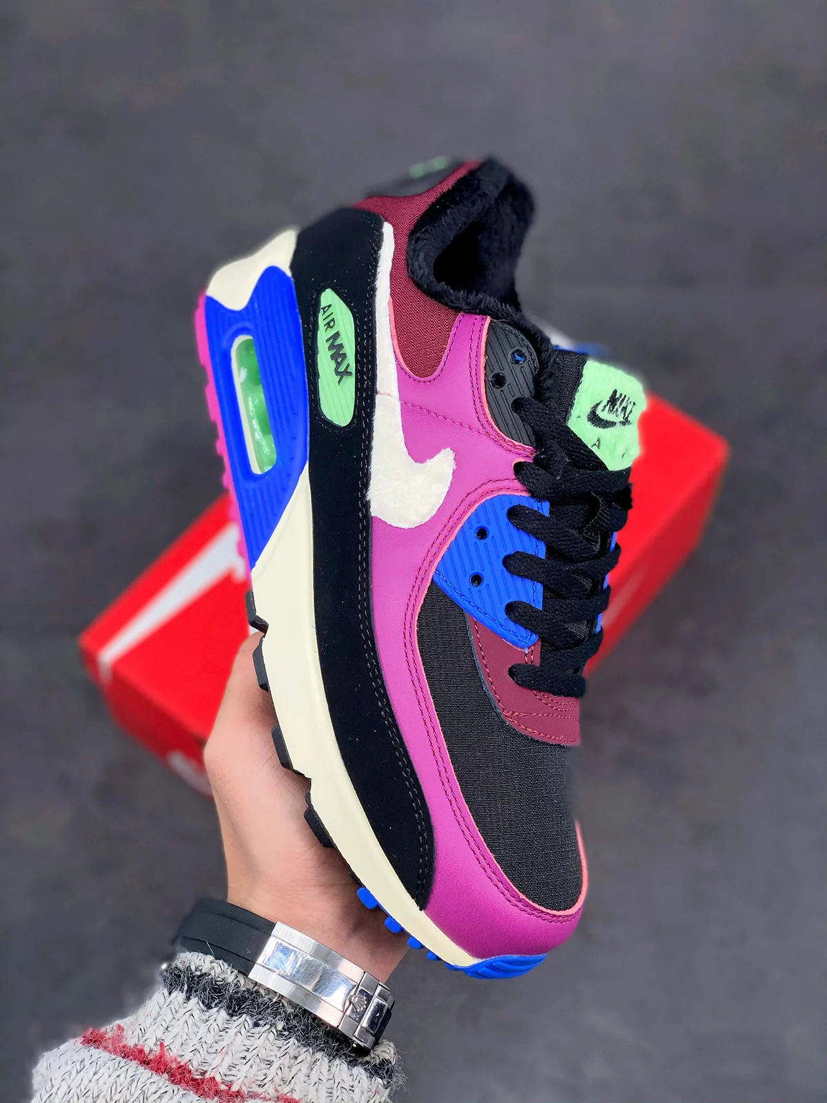 Nike Air Max 90 Cactus Flower Dark Beetroot CT1891-500 For Sale