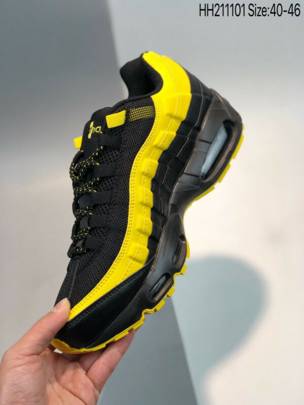 Nike Air Max 95 Frequency Pack Black Tour Yellow-White On Sale