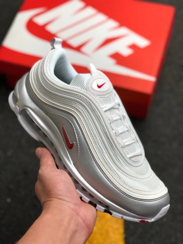 Nike Air Max 97 White Varsity Red-Metallic Silver-Black On Sale