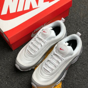 Nike Air Max 97 White Varsity Red-Metallic Silver-Black On Sale