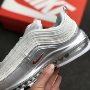 Nike Air Max 97 White Varsity Red-Metallic Silver-Black On Sale