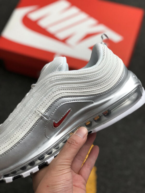 Nike Air Max 97 White Varsity Red-Metallic Silver-Black On Sale