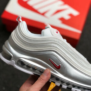 Nike Air Max 97 White Varsity Red-Metallic Silver-Black On Sale