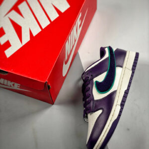 Nike Dunk Low Chenille Swoosh Sail Grand Purple-Green DQ7683-100 For Sale