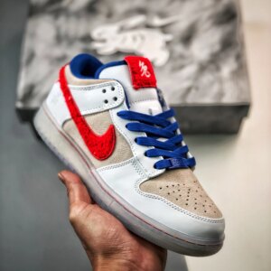 Nike Dunk Low Year of the Rabbit White Crimson-Varsity Royal FD4203-161 For Sale