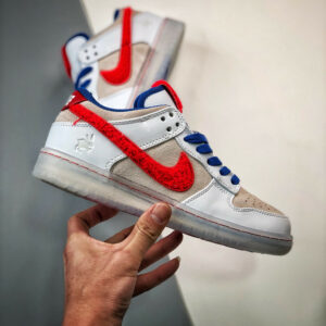 Nike Dunk Low Year of the Rabbit White Crimson-Varsity Royal FD4203-161 For Sale