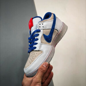 Nike Dunk Low Year of the Rabbit White Crimson-Varsity Royal FD4203-161 For Sale