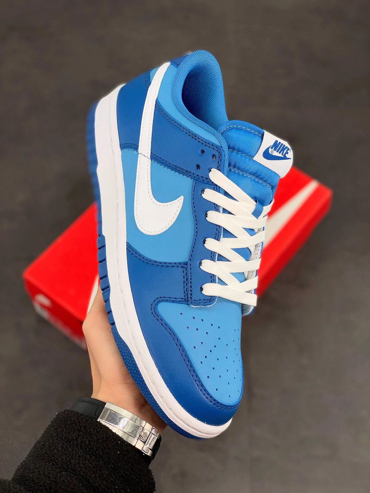 Nike Dunk Low Dark Marina Blue White-Dutch Blue For Sale