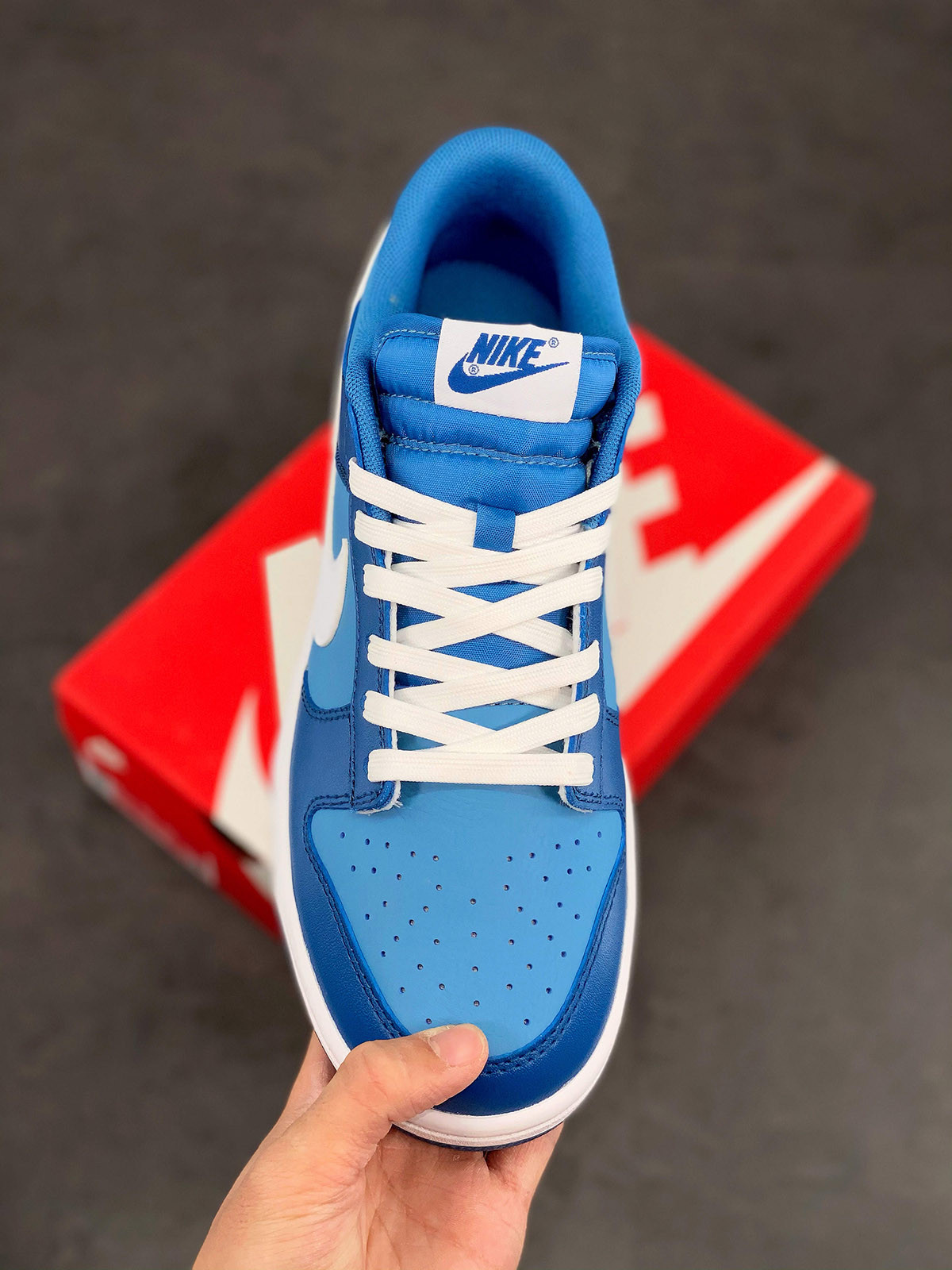 Nike Dunk Low Dark Marina Blue White-Dutch Blue For Sale