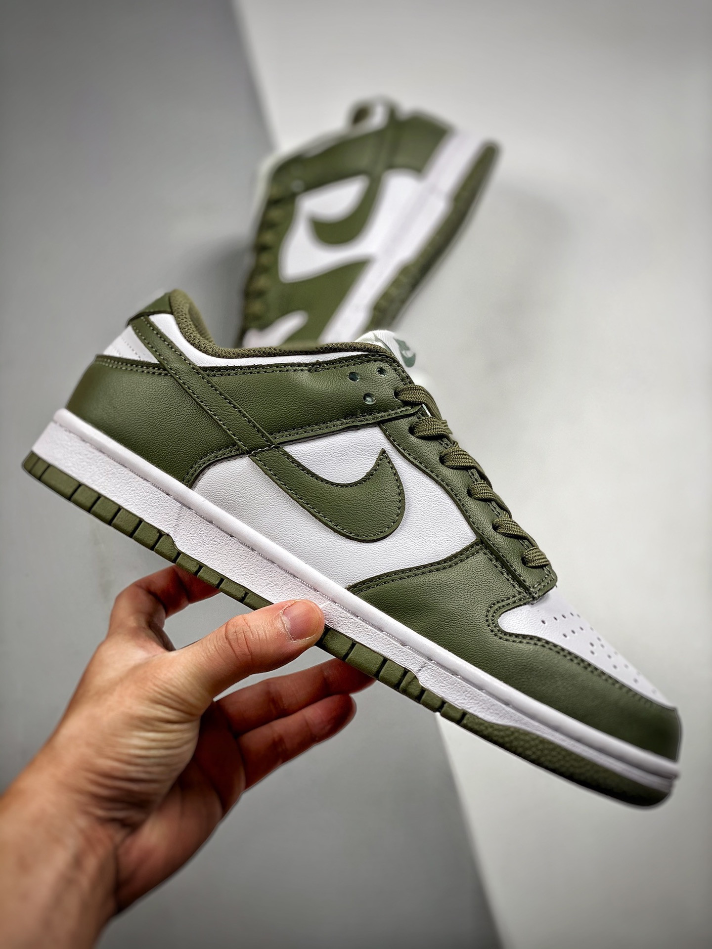 Nike Dunk Low White Medium Olive DD1503-120 For Sale