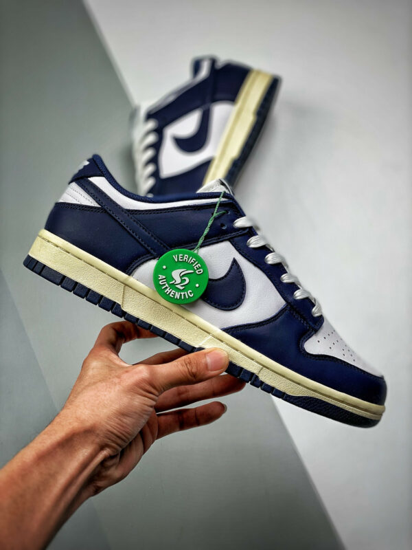 Nike Dunk Low White Midnight Navy DD1503-115 For Sale