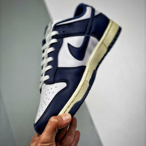 Nike Dunk Low White Midnight Navy DD1503-115 For Sale