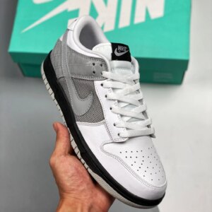 Nike Dunk Low White Neutral Grey-Black For Sale