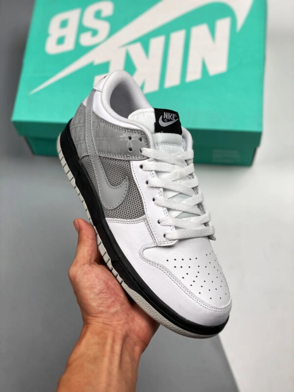 Nike Dunk Low White Neutral Grey-Black For Sale