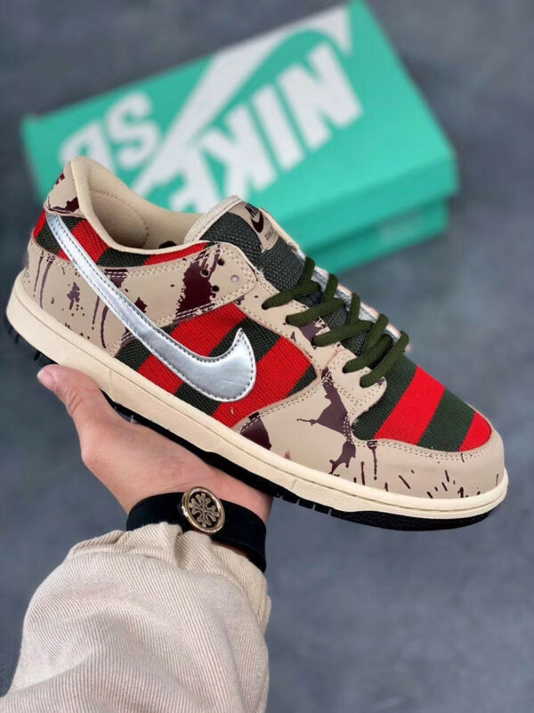 Nike SB Dunk Low Freddy Krueger Taupe Chrome For Sale